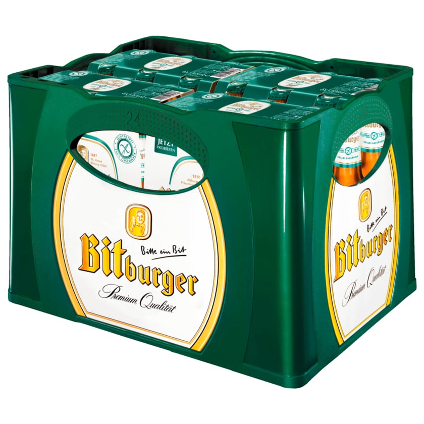 Bitburger Helles Lagerbier glutenfrei 24x0,33l
